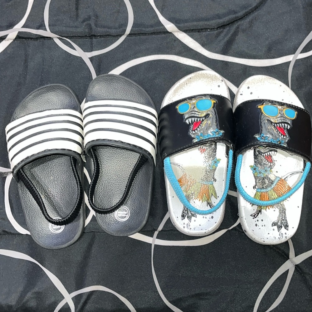 Slides with ankle strap 2 for 1